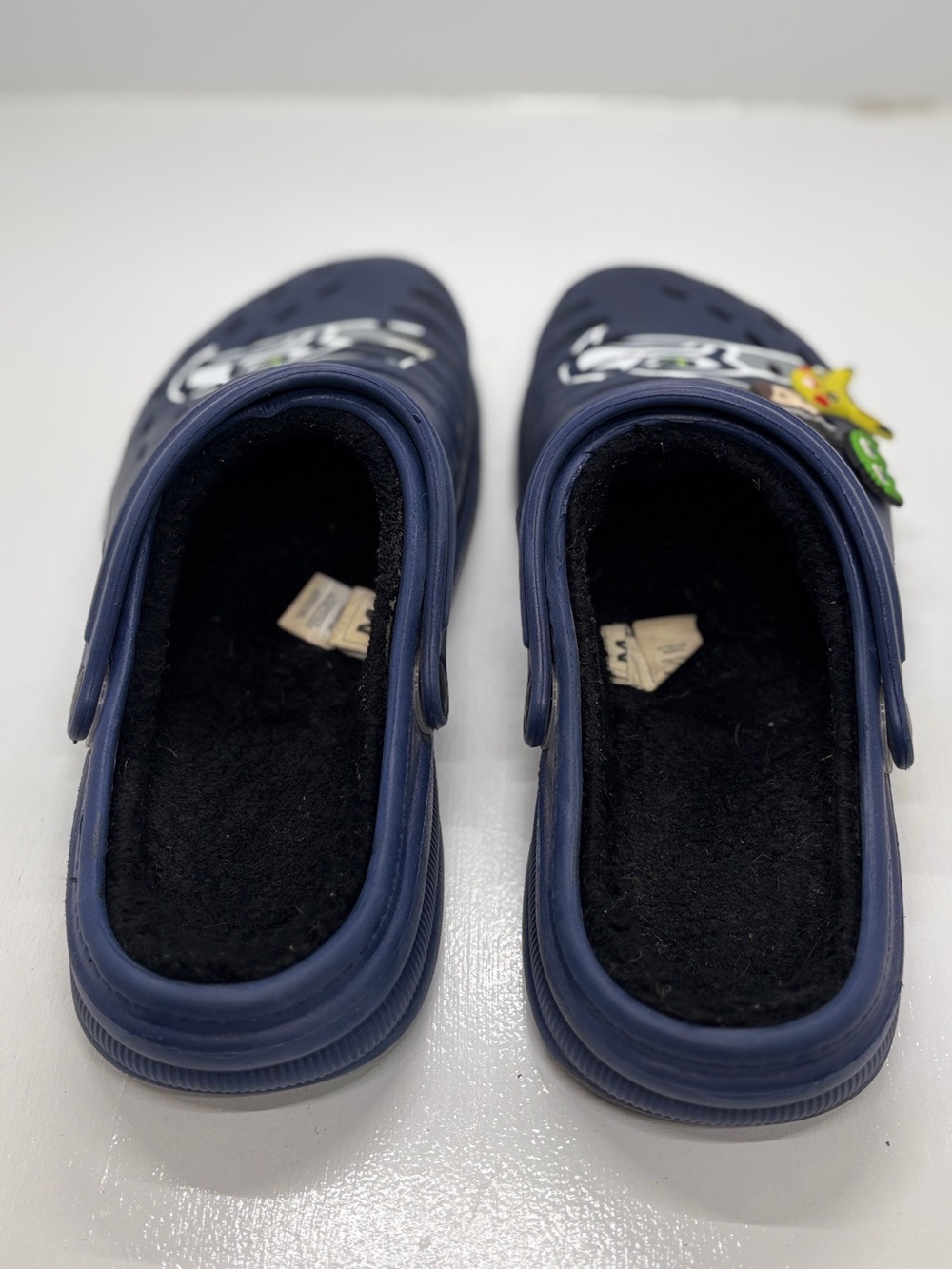 FOCO Seattle Seahawks Fleece Lined Clogs Men’s 9-10 Navy NFL Slip On Shoes - Picture 9 of 13
